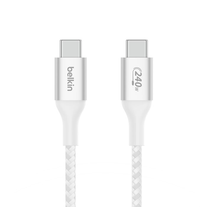BELKIN - CABLE - BRAIDED - C TO C - 240W - 2M - WHITE