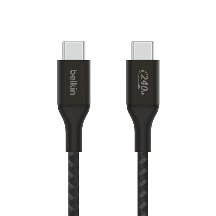 BELKIN - CABLE - BRAIDED - C TO C - 240W - 2M - BLACK