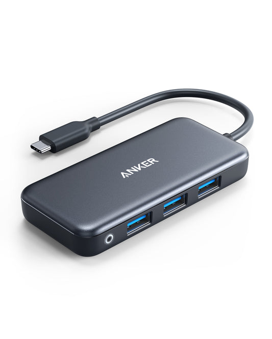 Anker Premium 7-in-1 USB-C Hub 1H 1C 2A 2M 1E Gray