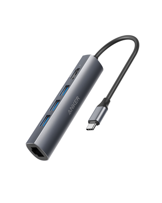 A8338HA1|Anker Premium 5-in-1 USB-C Hub 3A 1H 1EGray