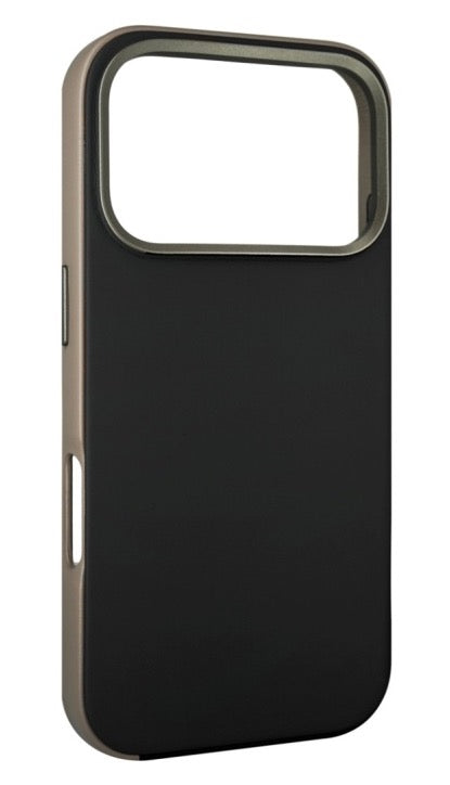 A-CASE Kiliyos Vegan Leather Magsafe Case for 17pro Black