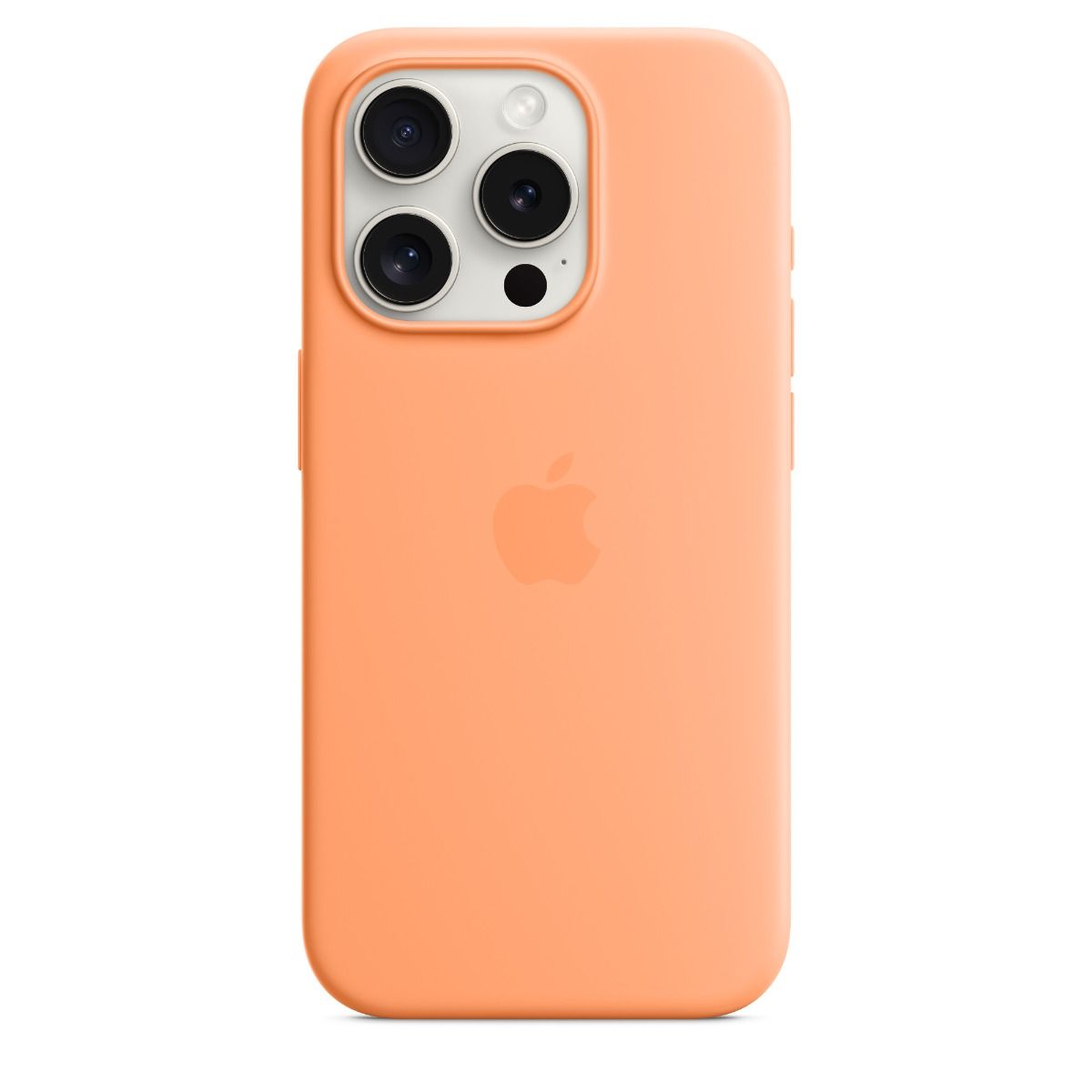 iPhone 15 Plus Silicone Case with MagSafe - Orange Sorbet