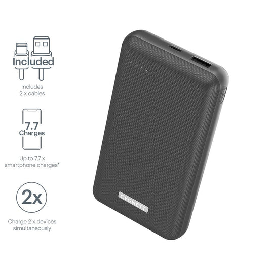 Cygnett ChargeUp Reserve 20000 mAh 18W Power Bank - Black