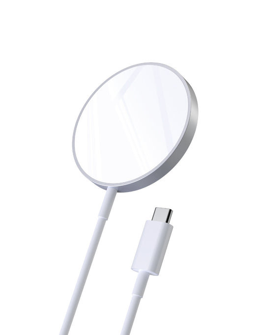 T517-F-301WH|Choetech Magnetic Snap-on 15W Wireless Charger