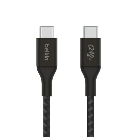 BELKIN - CABLE - BRAIDED - C TO C - 240W - 2M - BLACK