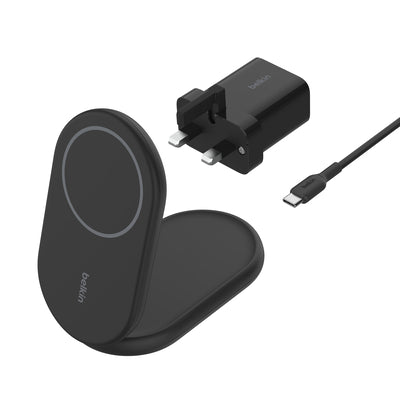 BELKIN - WIRELESS CHARGER - QI2 - MAGNETIC FOLDABLE - BLACK