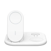 BELKIN - WIRELESS CHARGER - QI2 - 3IN1 MAGNETIC FOLDABLE CHARGER - 15W - WHITE