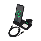 Dviced 3-in-1 magnetic wireless stand w cable - Black