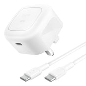 BELKIN - WALL CHARGER - 45W - PD USB-C + USB-C CABLE 1M - UK PLUG - WHITE
