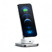 Satechi - Magnetic 2-in-1 Wireless Charging Stand - Space Gray