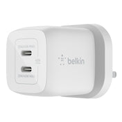 Belkin - Wall Charger - 45W Dual Usb-C Gan With Pps - C1=45 - C1+C2=25+20 - White